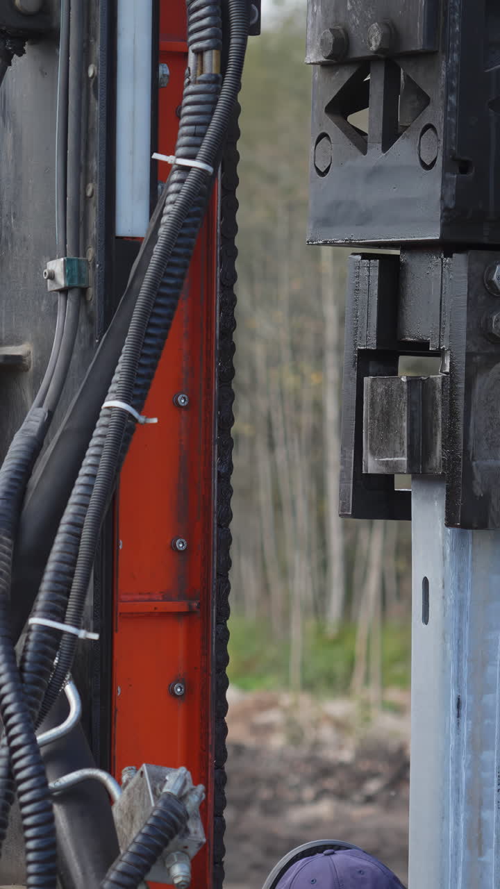 Construction Worker Operating Heavy Machinery