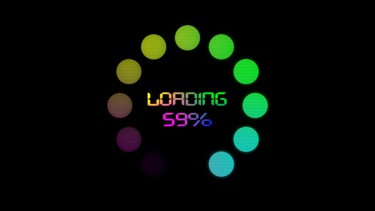 Loading download 0-100% animation