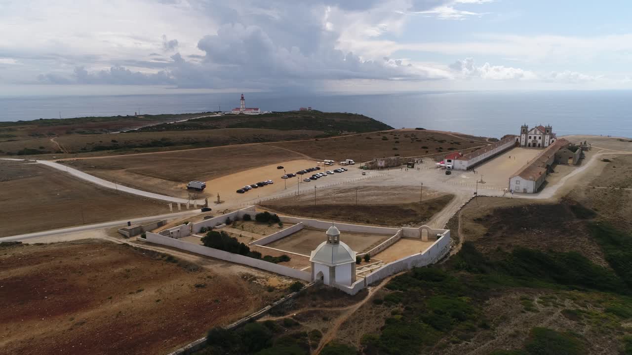 vista aérea del cabo espichel sesimbra, en portugal
