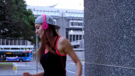 female street dancer dancing in the city 4k