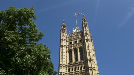 victoria tower - tallest tower in the palace of westminster, london