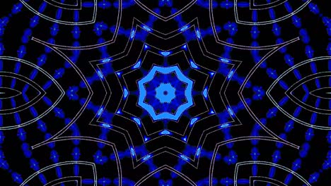 hermoso caleidoscopio abstracto que brilla, una luz radiante que regula los movimientos sutiles