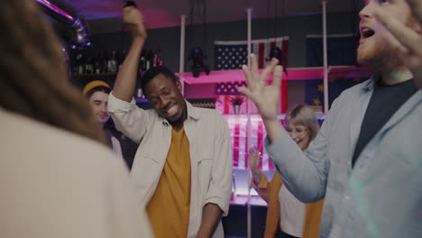 friends having fun at a party