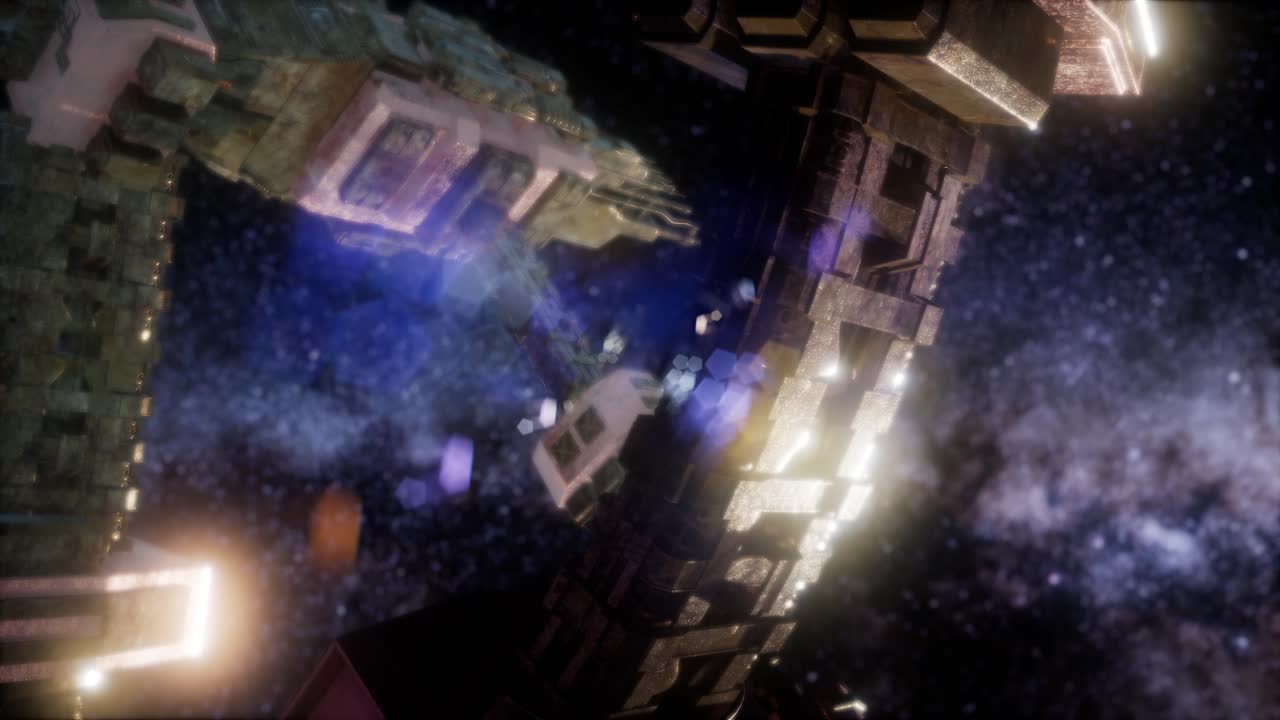 우주에서 날아다니는 ufo