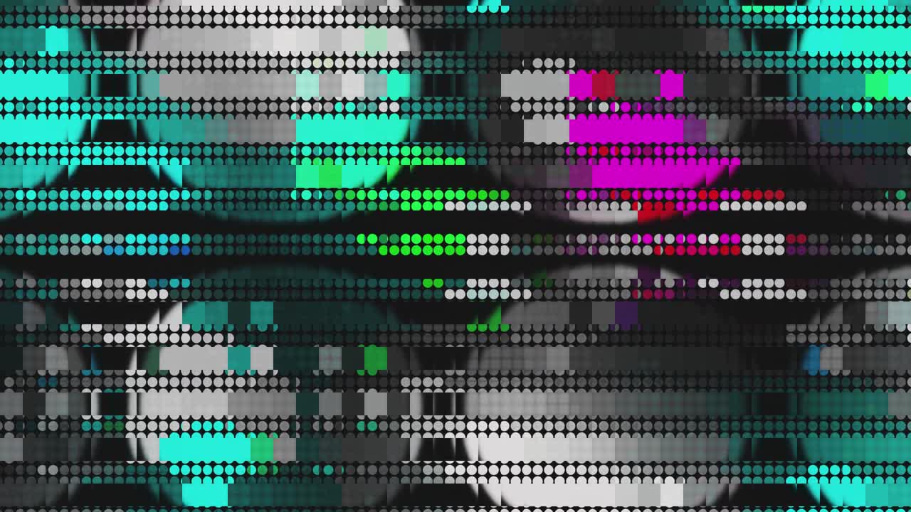 kaleidoscopio en movimiento. gráficos en movimiento de 4k