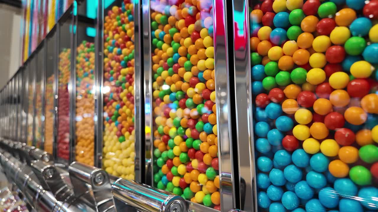 Colorful Gumball Vending Machine