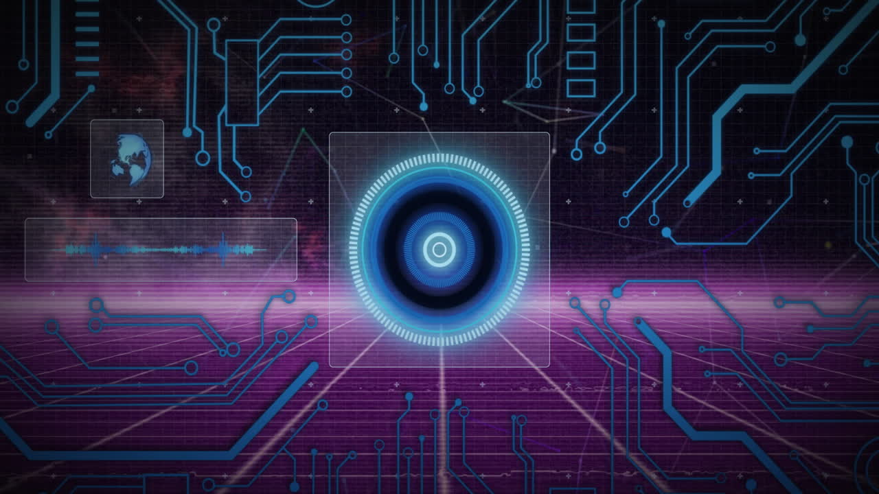 animazione della scansione dell'ambito su una rete di connessioni