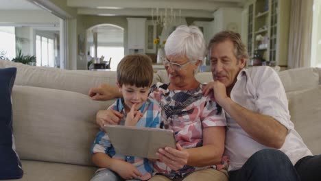 family spending time together at home