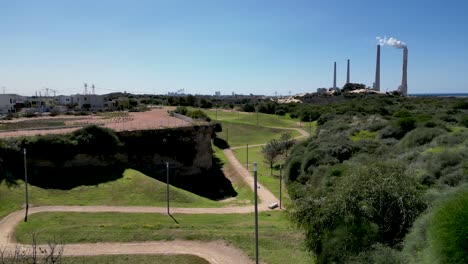 4K-drone-video-of-Orot-Rabin-Electric-Power-Plant--Hadera--Israel