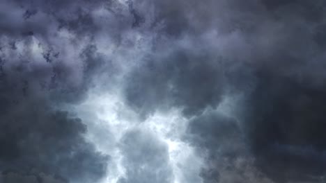 dark and dramatic storm clouds moving across the sky