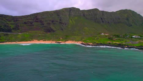 drone view of makapu'u beach on oahu hawaii