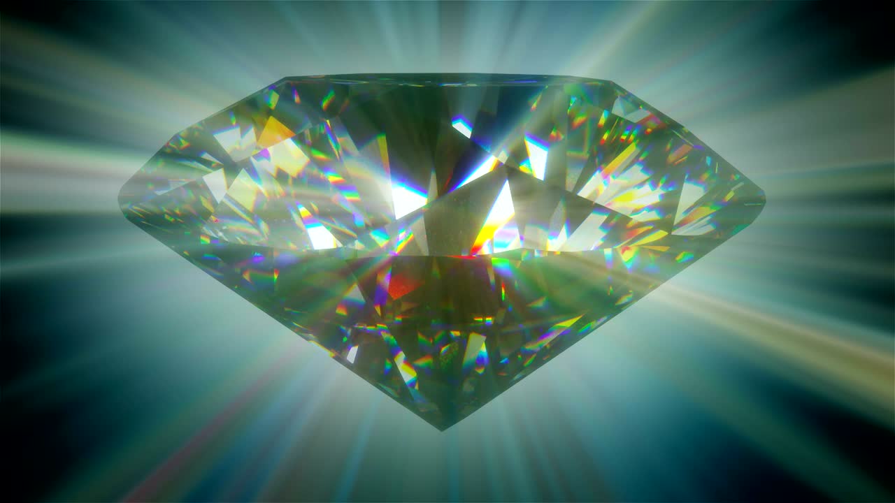 공간에서 조명과 함께 반이는 화려한 3d 모델, 컴퓨터 생성 배경