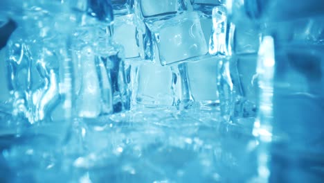 ice cubes closeup, abstract background.