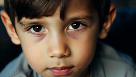 retrato en primer plano de un niño