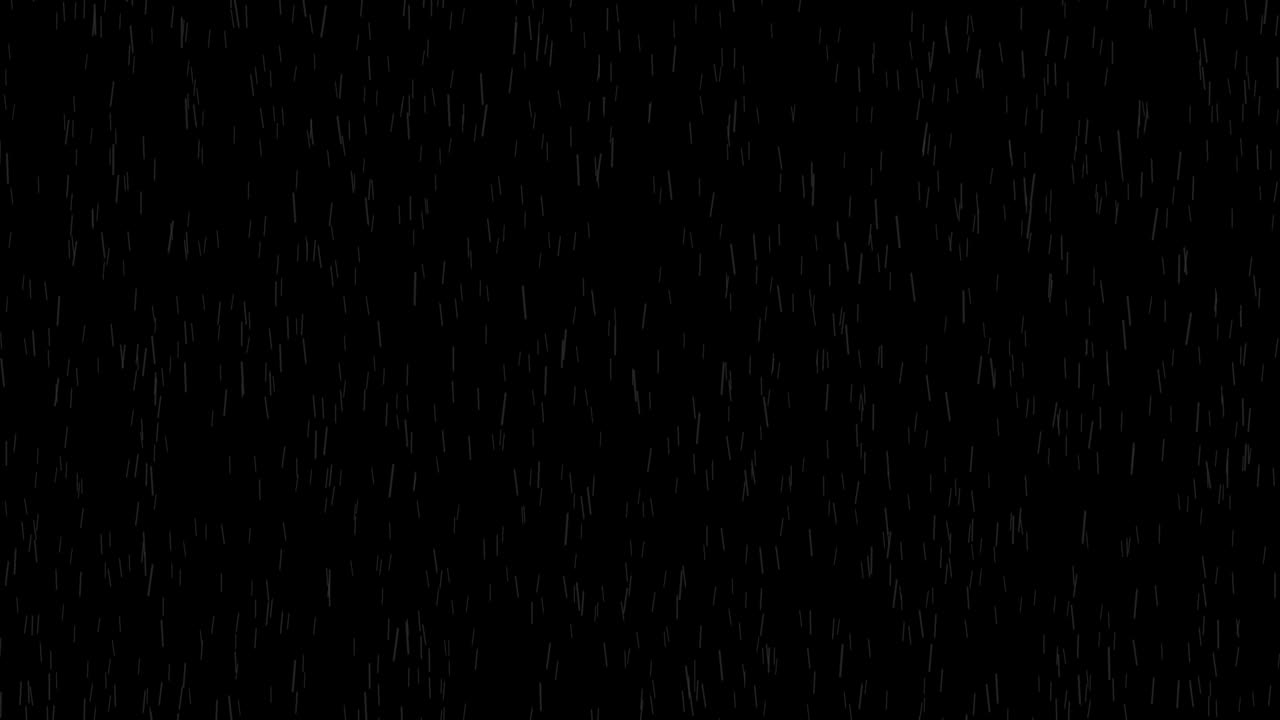 Isolated rainfall on blue screen. Chroma key shot of bad weather, rain drops are falling.