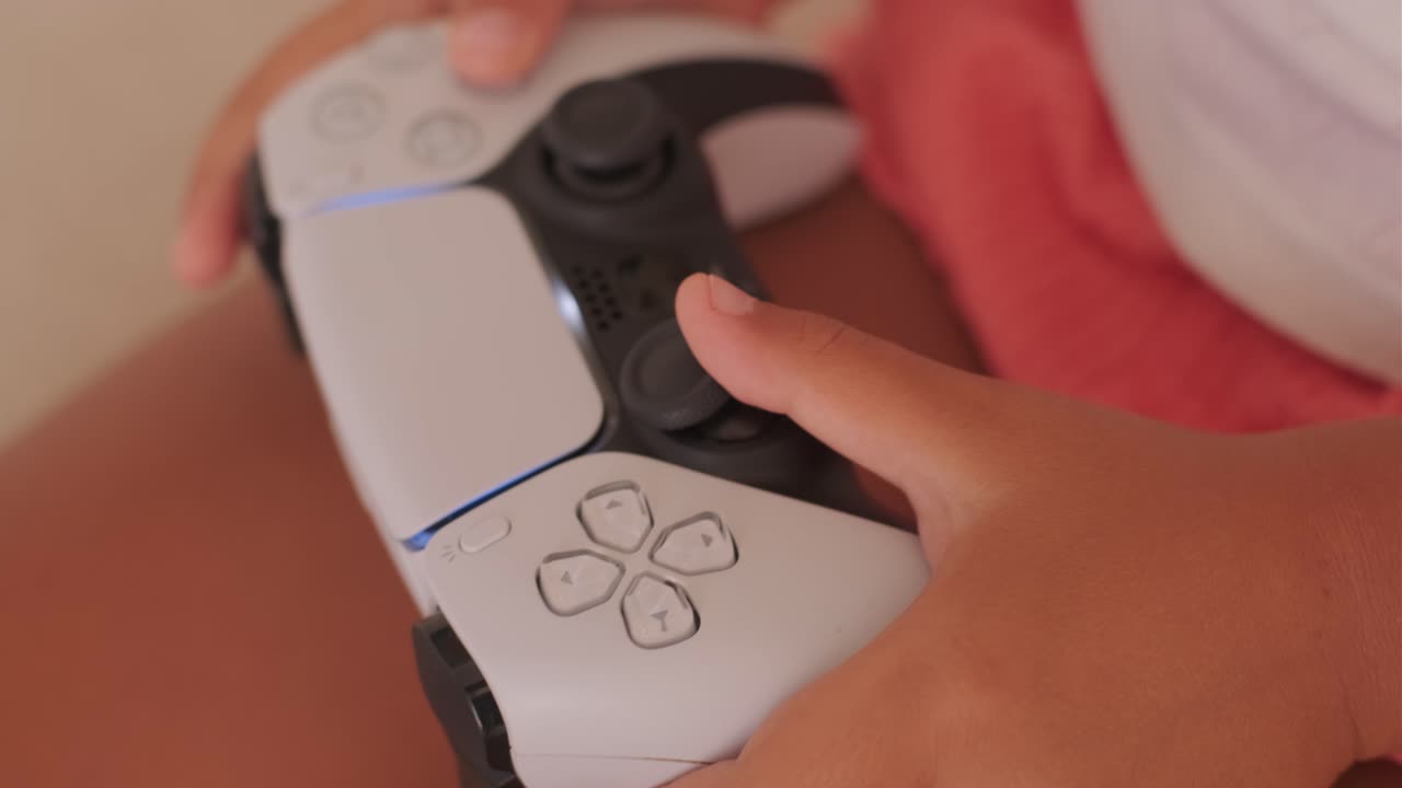 Close up of a Dual Sense Controller