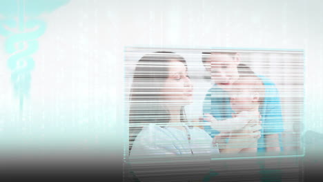 medical montage from pregnancy to childhood