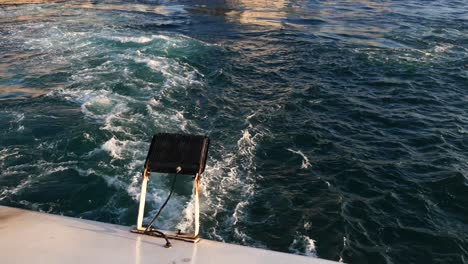 boat wake and water view