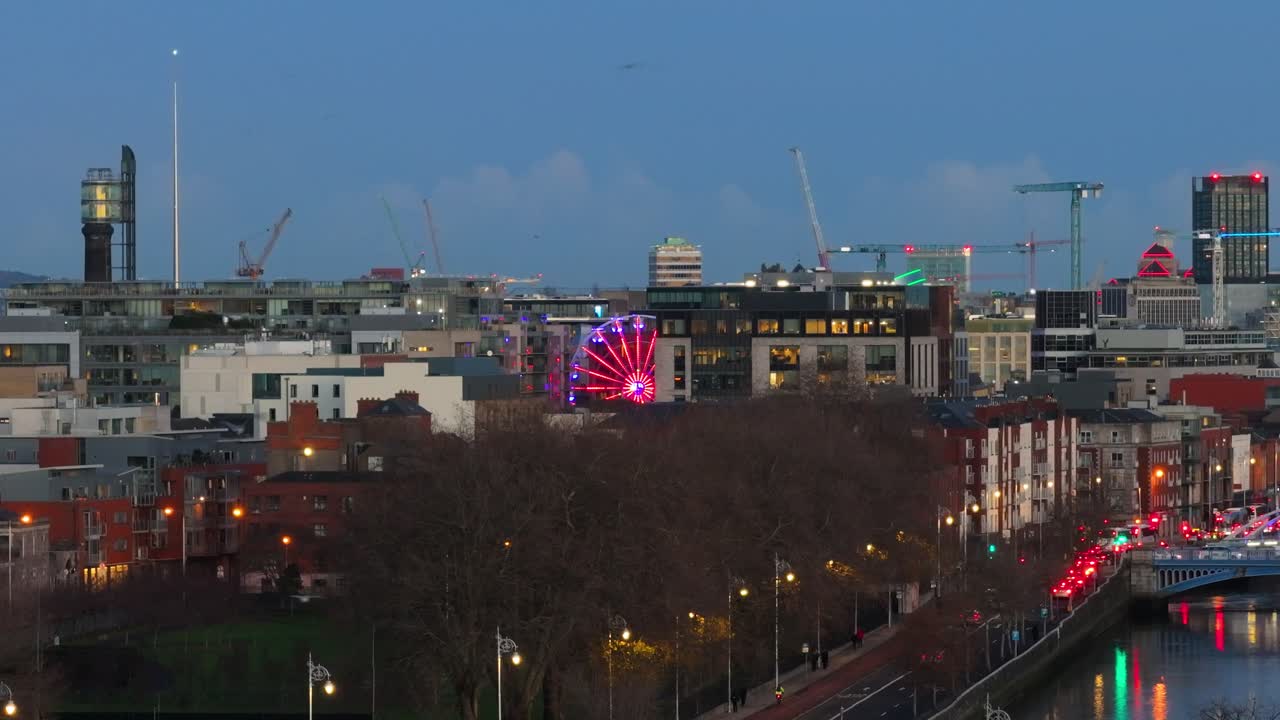 Dublin – İrlanda_017’nin 4K sinematik drone çekim görüntüsü