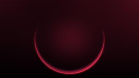 atmospheric animation loop of a glowing red arc emitting particles on a dark gradient background