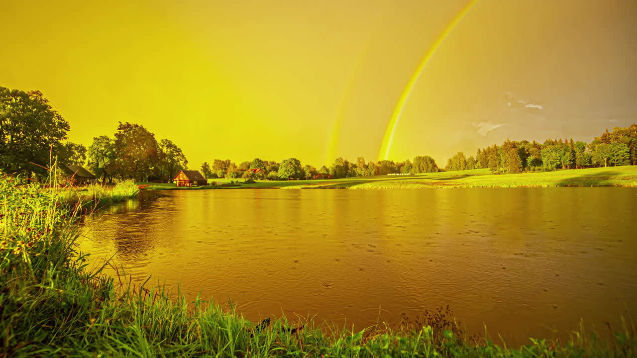 호수 인근 에 있는 여름 의 변화 하는 날씨, 타임  ⁇ 스 전망