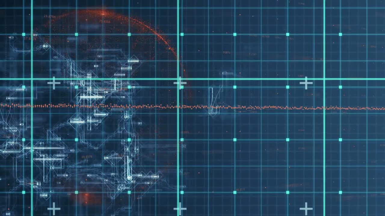 Animation of shapes over data processing
