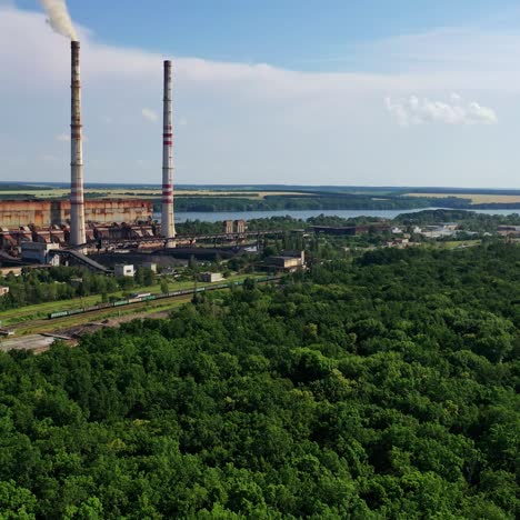 industrial place from above