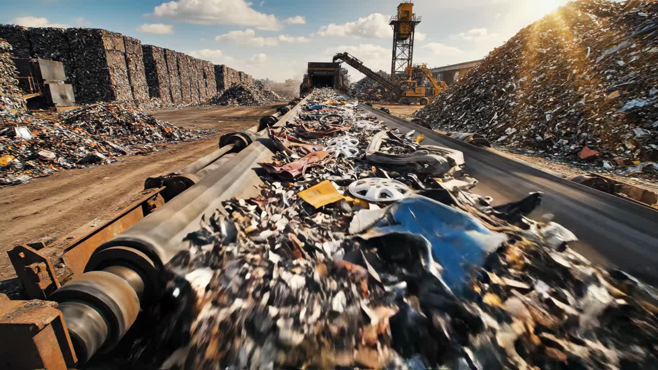 instalación de reciclaje de chatarra metálica