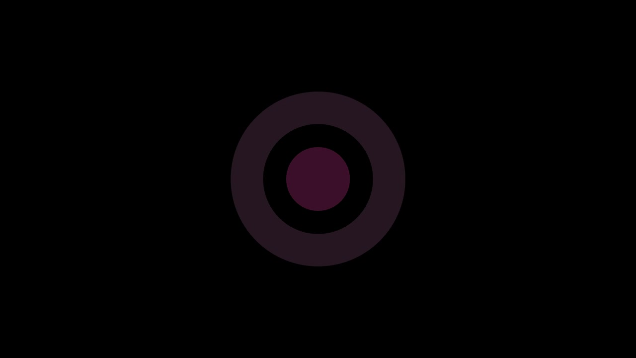 4K Center Circle Motion Flat Element 1 (with alpha channel)