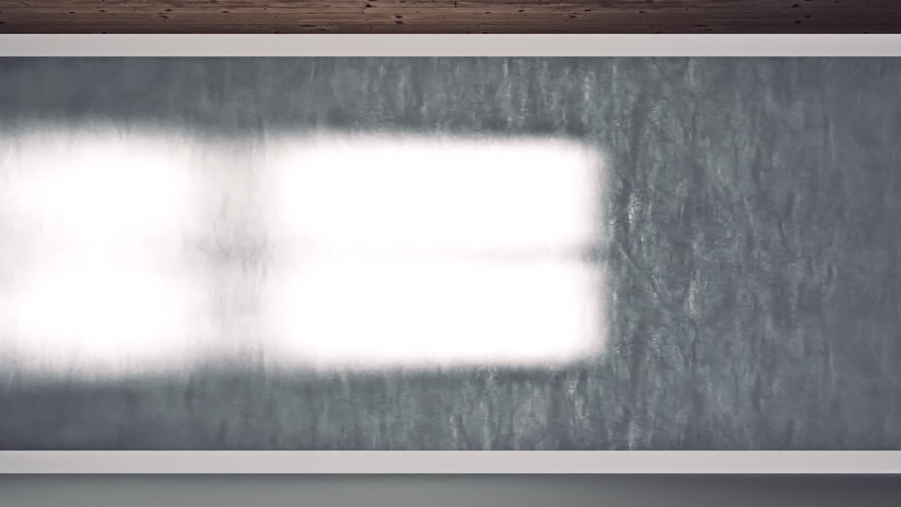 Empty Room with Window and Wooden Beam