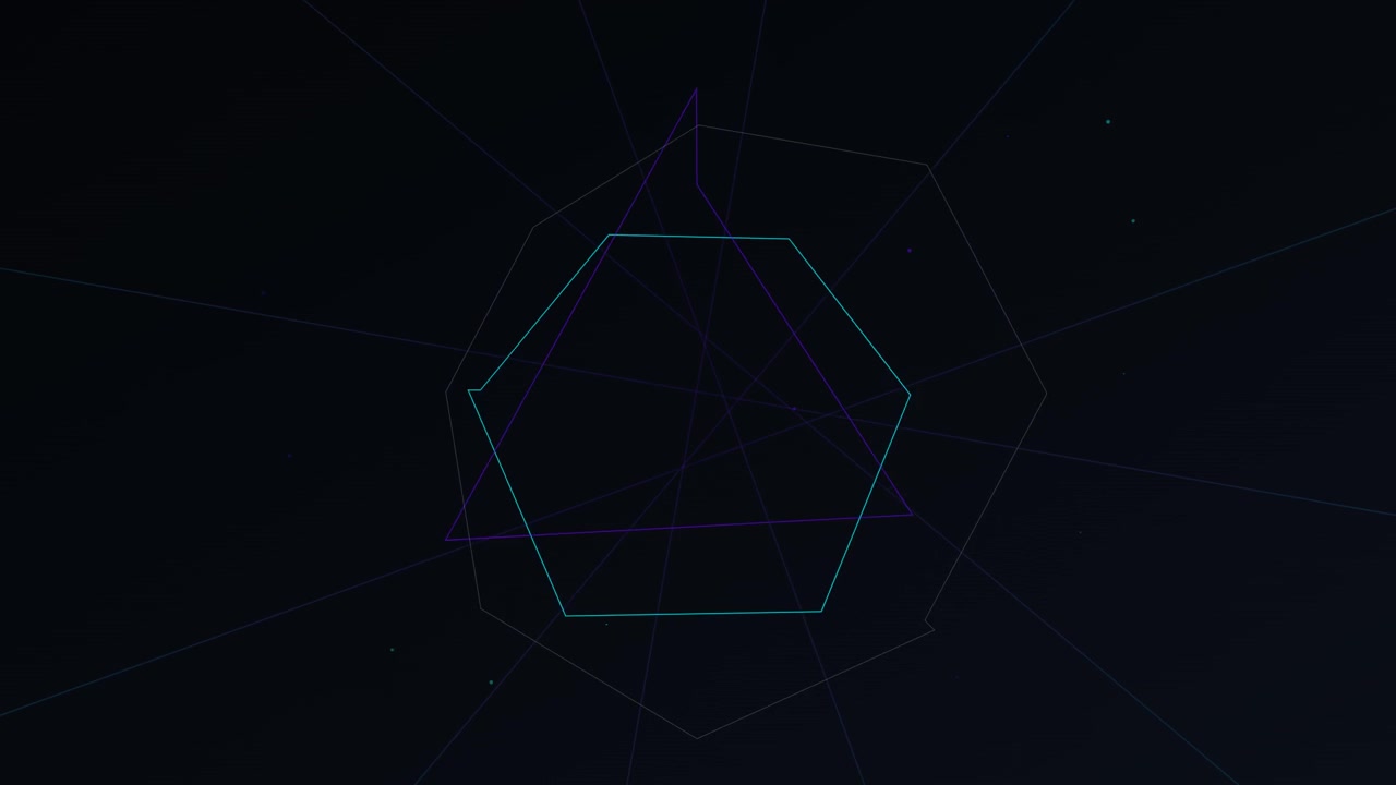 Abstract Geometric Motion Graphics with Pulsing Lines