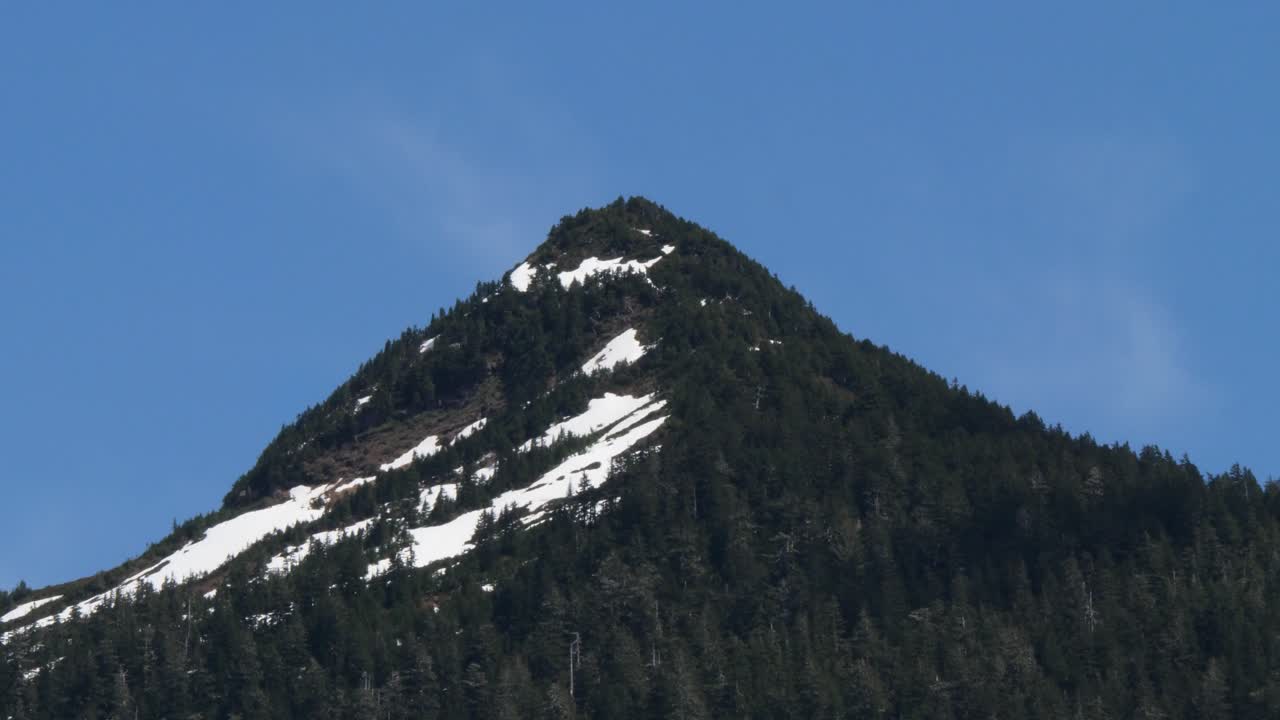 Mountain peaks surrounding Ketchikan, Alaska
