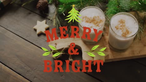 animación de felicitaciones de navidad texto sobre decoraciones de navidad