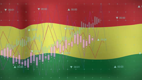 Animación-De-Gráficos-Procesando-Datos-Sobre-La-Bandera-De-Bolivia