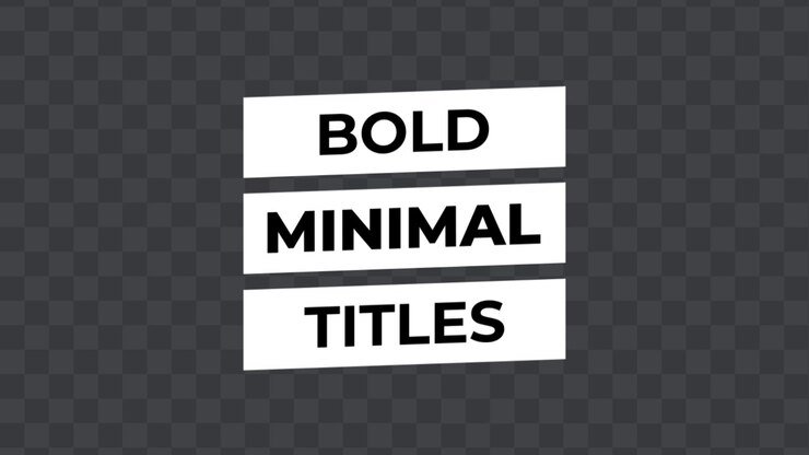 Fast Minimal Titles 06 Adobe After Effects 2023
Resolution 3840×2160