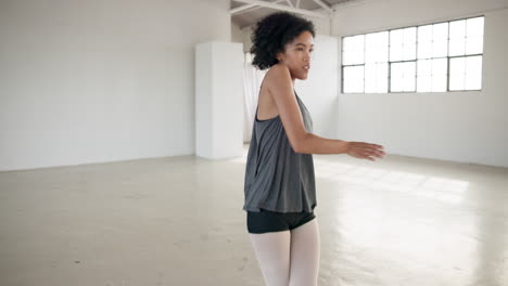 dance, creative and energy with a woman