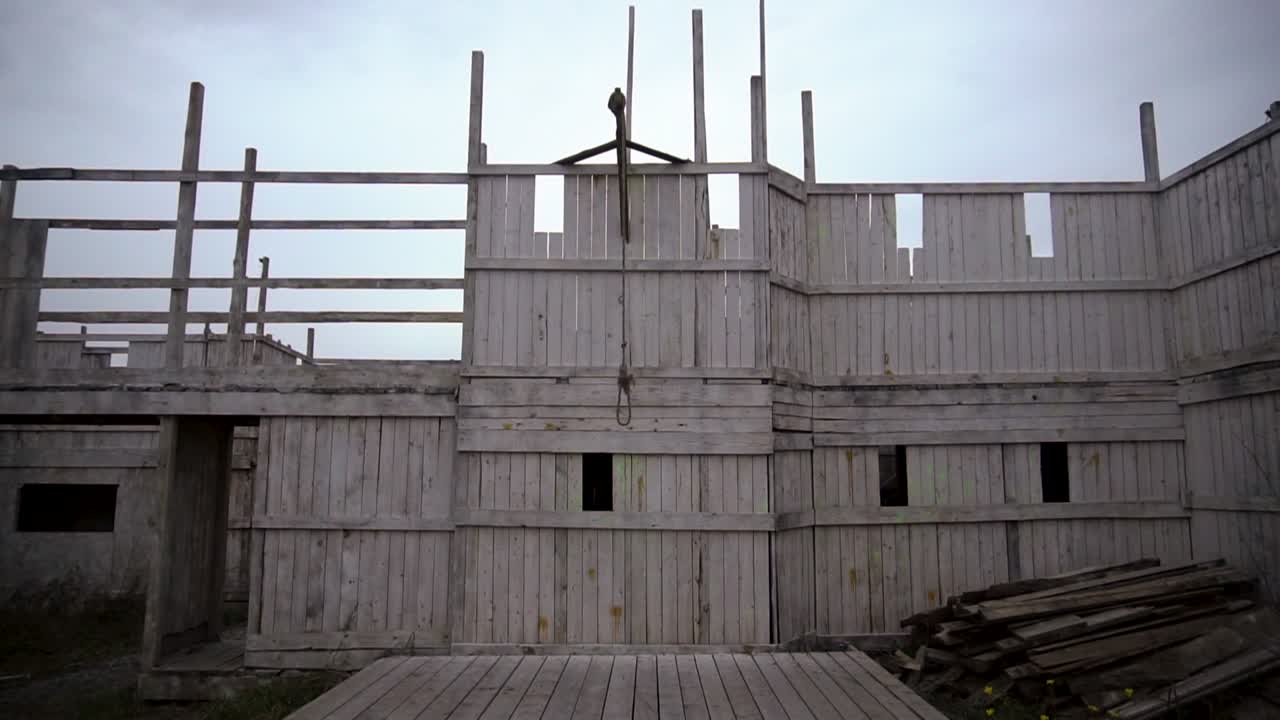 전망 사형 집행자 목걸이와 목걸이 목걸이 자살 목걸이 나무 배경