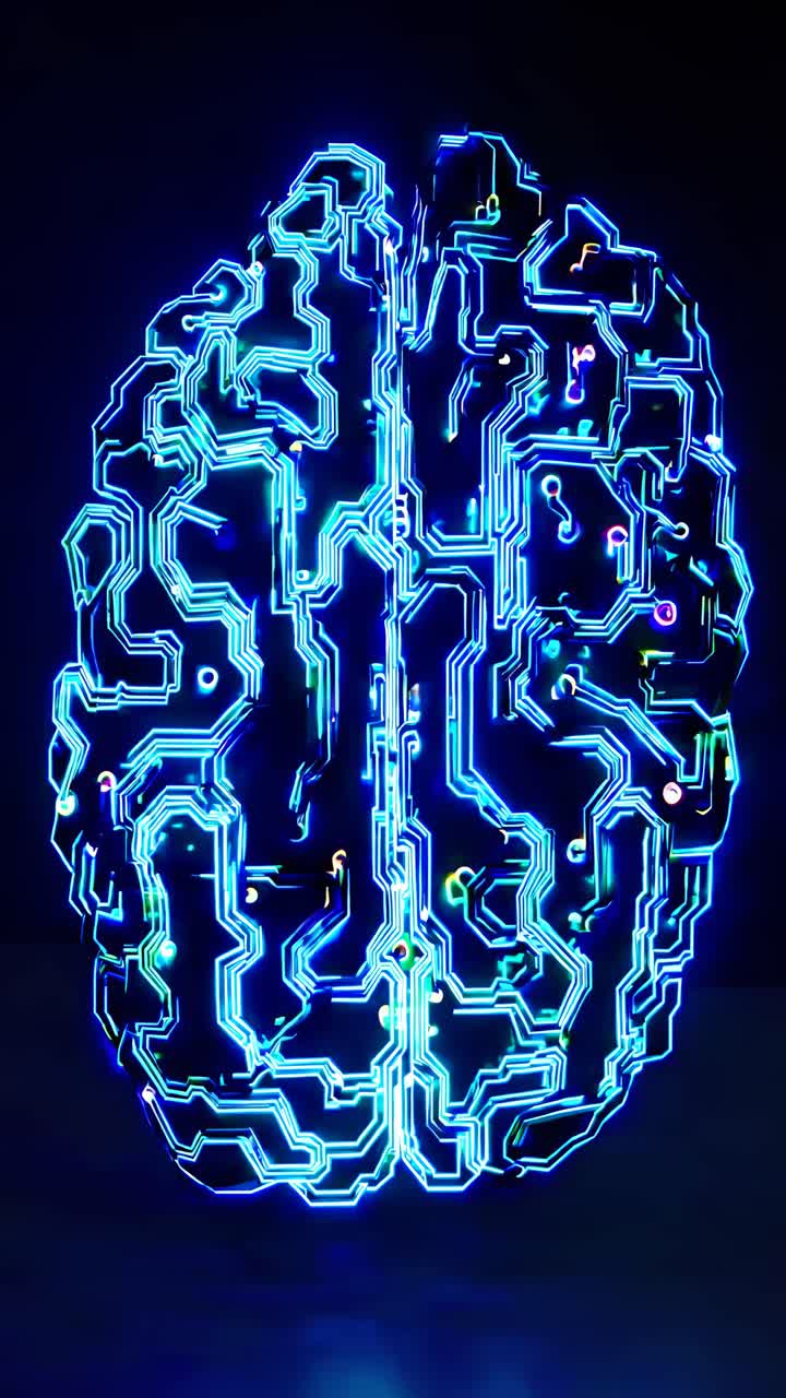 Artificial Intelligence Brain Circuit Board
