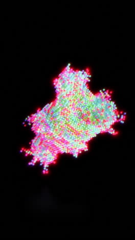 ciencia fractal de mandelbulb animación 3d bucle sin costuras
