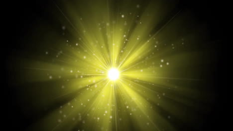 animation of yellow light spot on black background