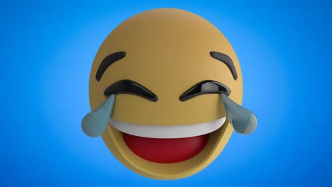 Wechselnde-Emoji-Symbole-Auf-Blauem-Hintergrund-4k