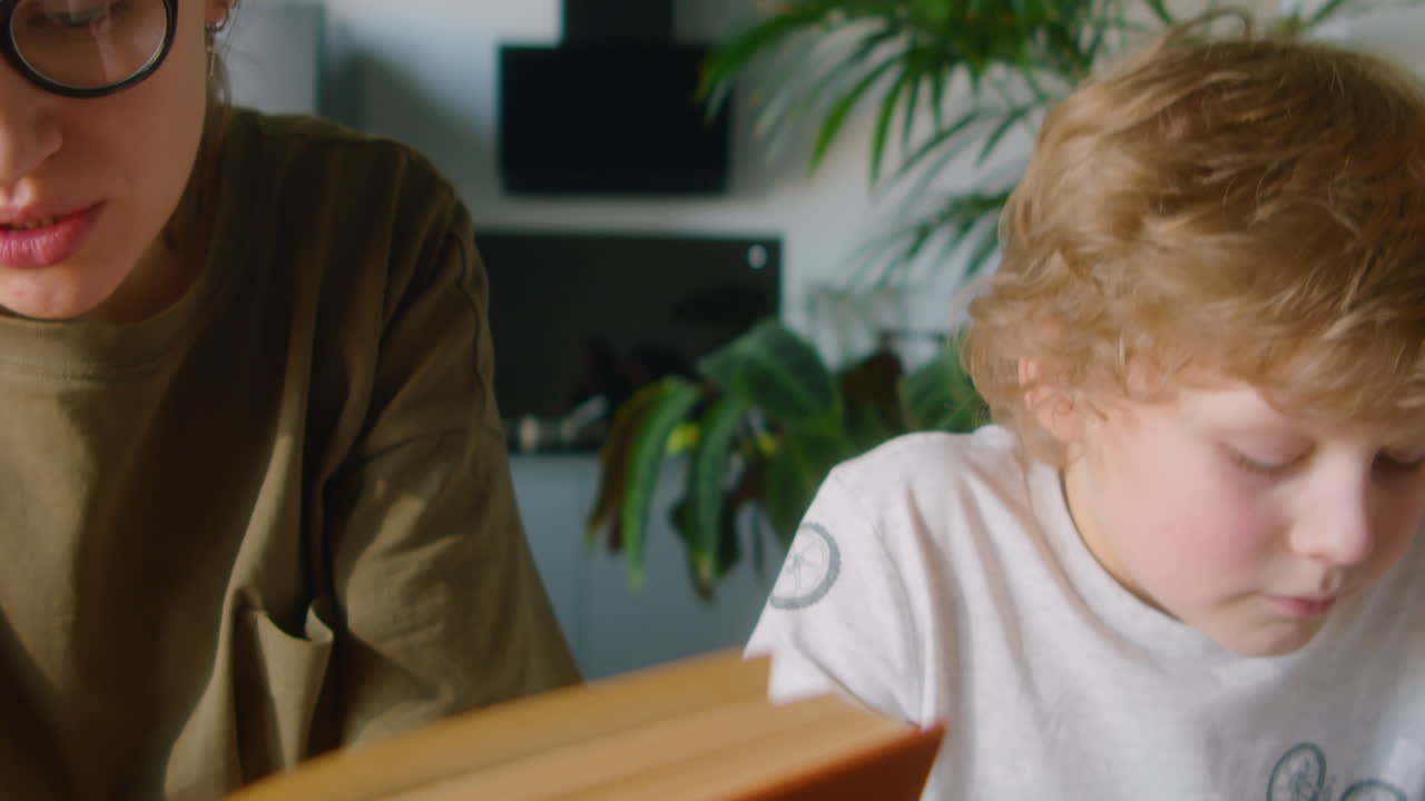 Lesbian Parents Educating Kid at Home