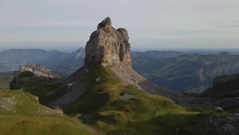 majestic mountain peak in the swiss alps