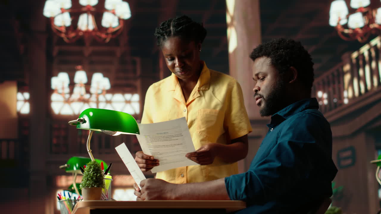 un equipo de eruditos afroamericanos preocupados y ansiosos por las luchas de aprendizaje