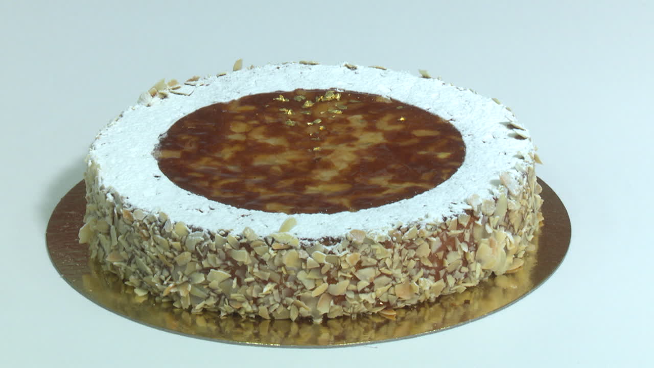 Almond Cake with Gold Leaf