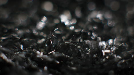 metal fillings close-up shot