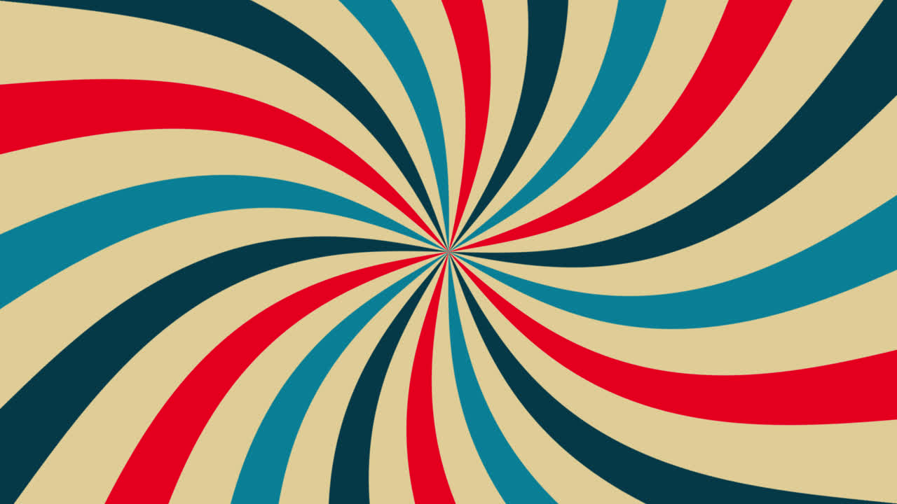 Retro Swirling Radial Lines Background Animation