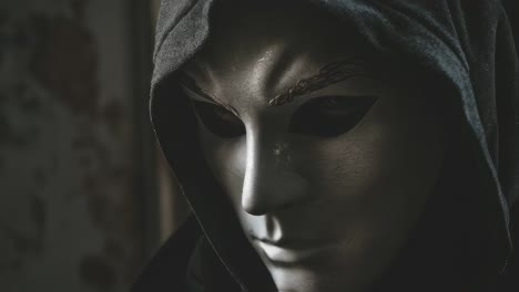 mysterious figure in a mask