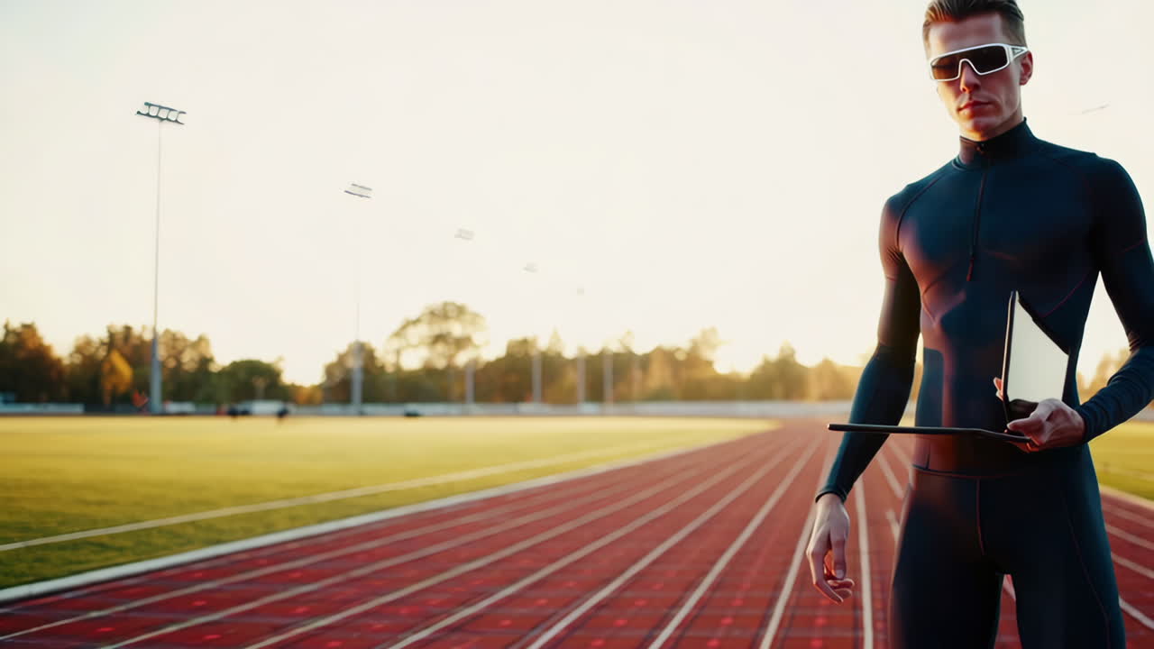 Person Interacting with a Digital Tablet