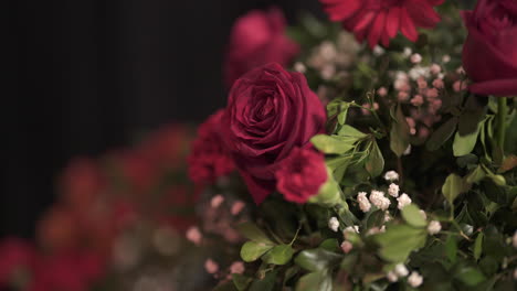 close-up of our exquisite red rose arrangement. perfect gift for any occasion